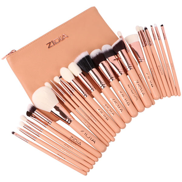 ZIDIA набір пензлів для макіяжу "Makeup Brush Set Professional" в косметичці, 25 шт