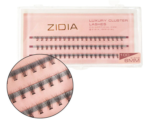 ZIDIA Cluster Lashes 10D C 0.10 (3 strips, size 6 mm)