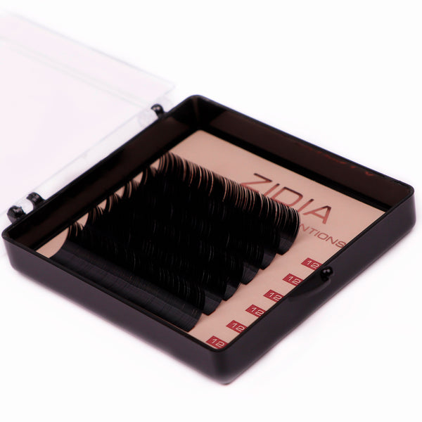 ZIDIA Premium Lash Extensions - eyelash extensions (6 strips) C0.10 x 12 mm