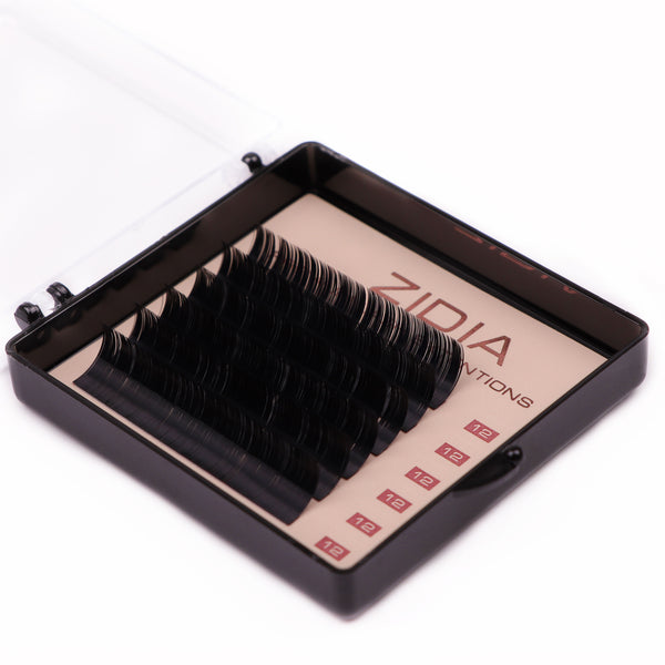 ZIDIA Premium Lash Extensions - eyelash extensions (6 strips) C0.07 x 12 mm
