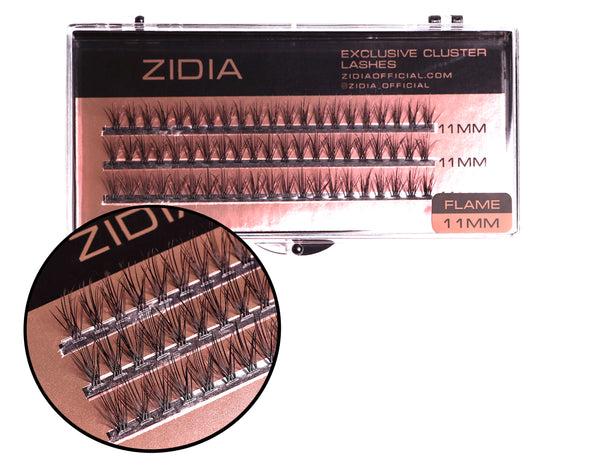 ZIDIA Exclusive Cluster lashes 20D Flame Series C 0,10 (3 стрічки, розмір 11 мм)
