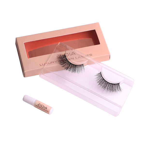 ZIDIA Lashes Red Carpet Collection, style Magritte (black band) 1 pair, багаторазові+ZIDIA Latex Free Lash Adhesive