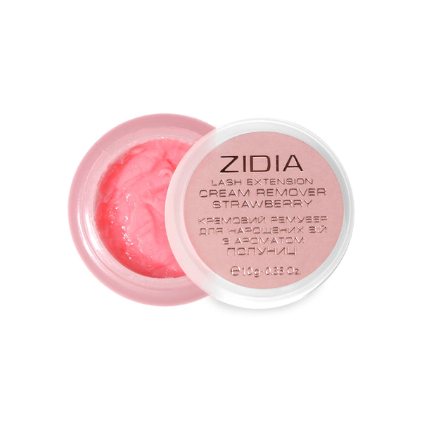 ZIDIA Cream Remover Strawberry, кремовий ремувер для нарощених вій з ароматом полуниці, 10 г